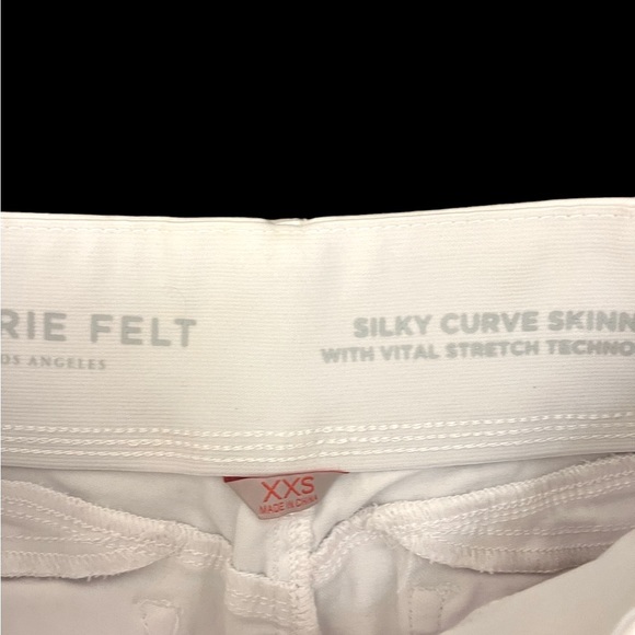 LAURIE FELT SILKY CURVE SKINNY WHITE JEANS WITH VITAL STRETCH TECHNOLOGY XXS - Picture 8 of 16